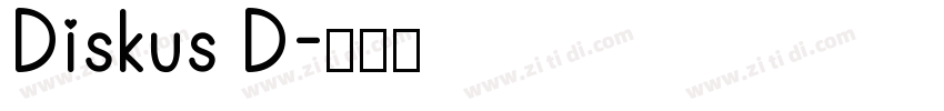 Diskus D字体转换